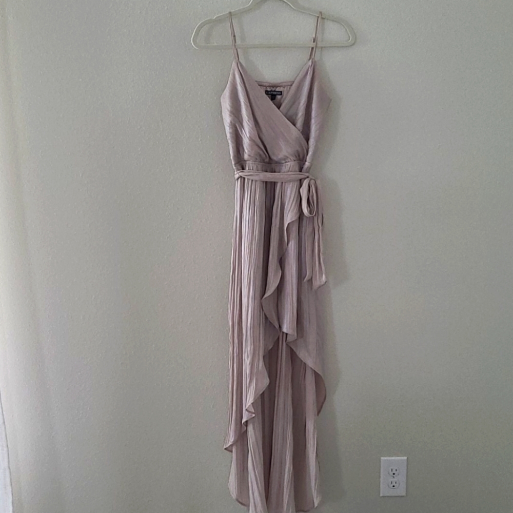 High-low shimmery dress